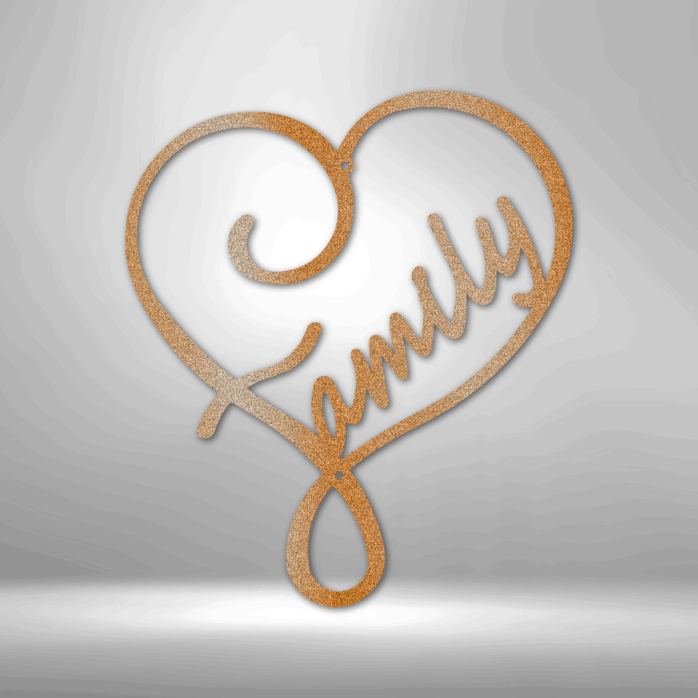 Family Love - Steel Sign