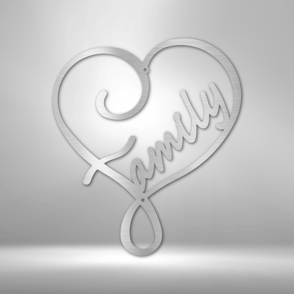 Family Love - Steel Sign