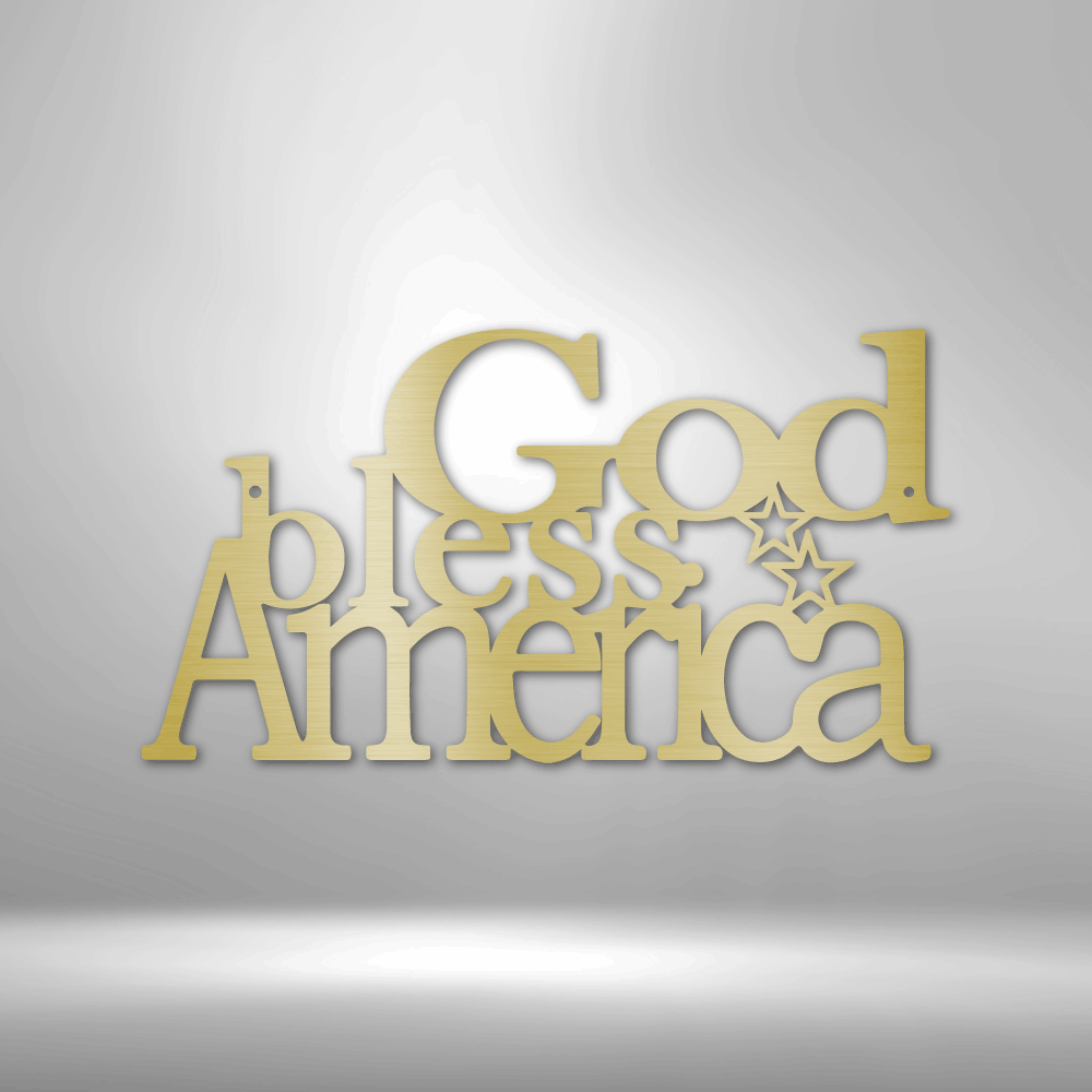 God Bless America - Steel Sign