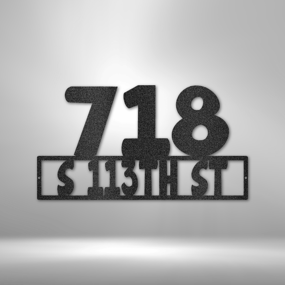 Address - Steel Sign